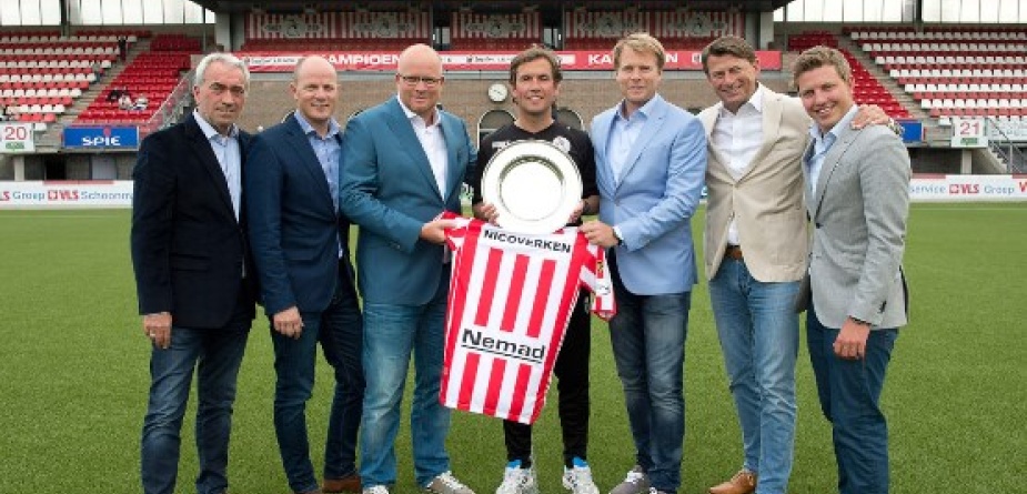 Nicoverken ook komend jaar co-shirtsponsor